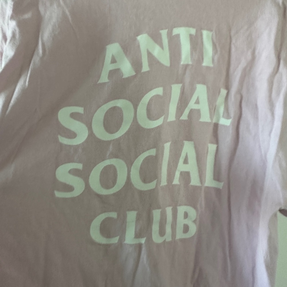 Light pink antisocial social club tee